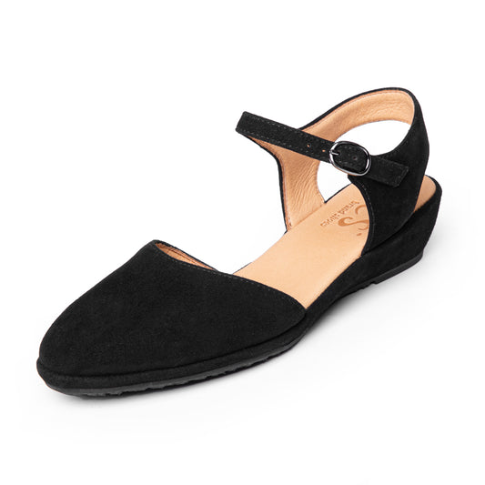 Petra In Black Kid Suede