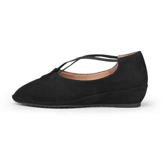Poppy In Black Kid Suede