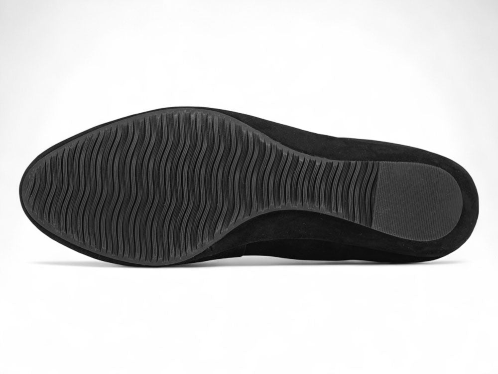 Poppy In Black Kid Suede