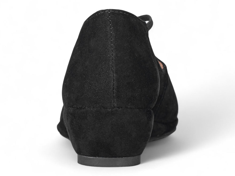 Poppy In Black Kid Suede