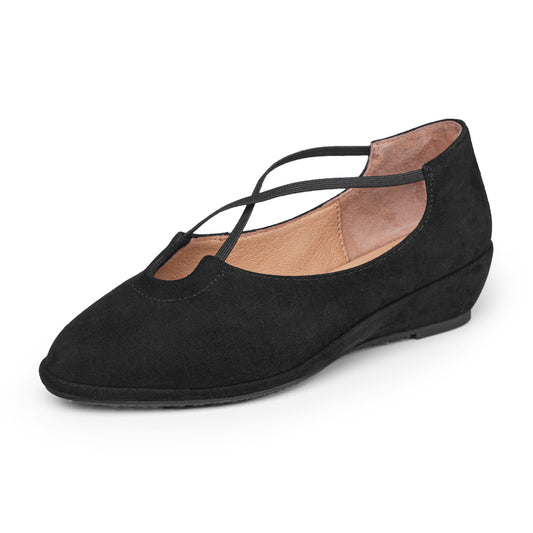 Poppy In Black Kid Suede