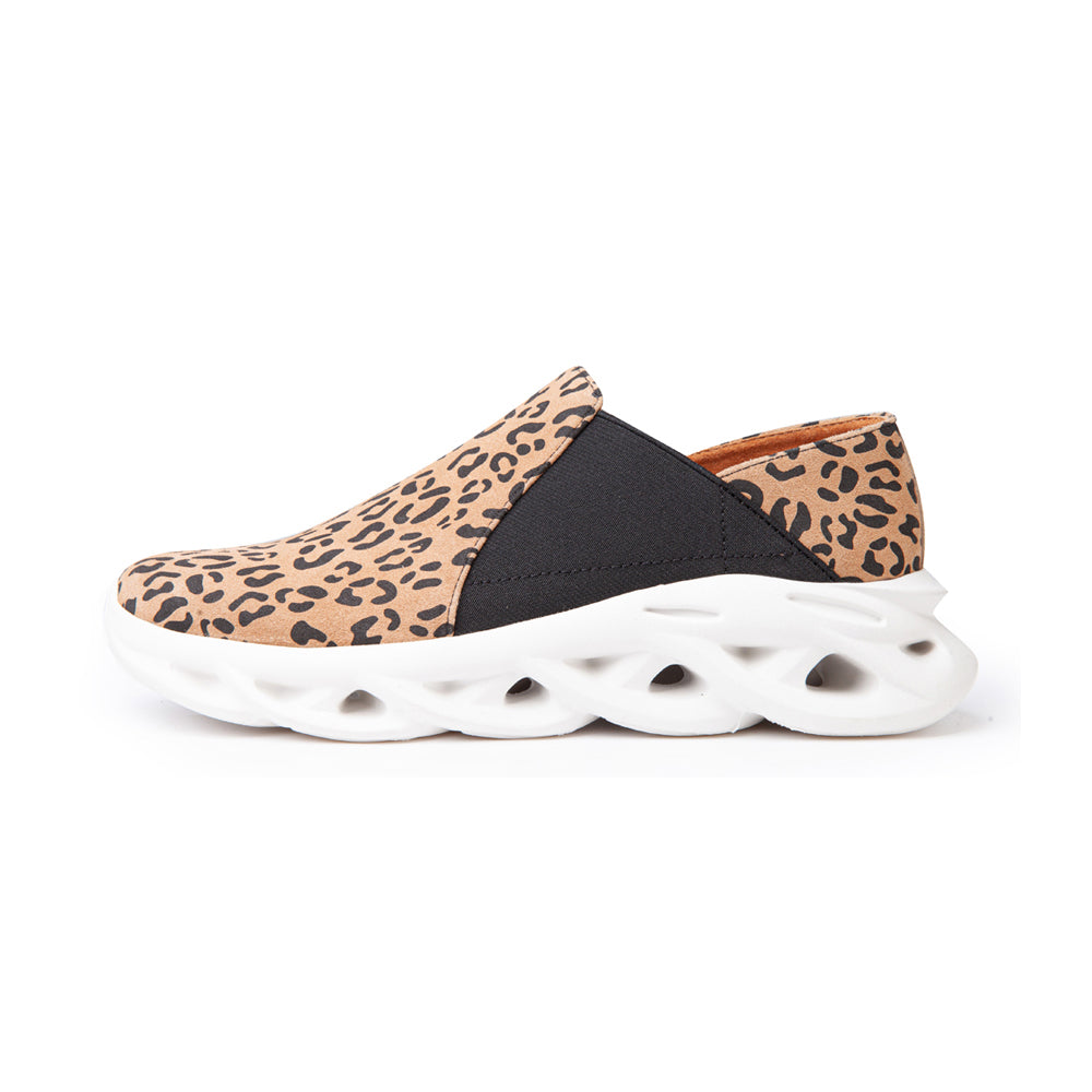 Sunny In Leopard Printed Water Resistant Suede